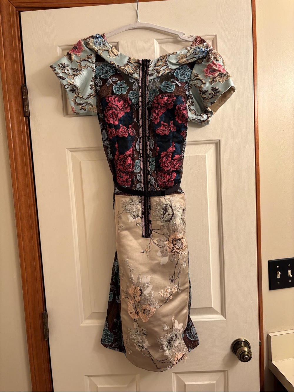 Beguile by Byron Lars Pieced Bocade Dress